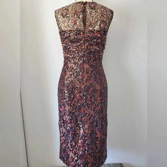 David Meister sequined midi dress size  4. - Picture 5 of 9